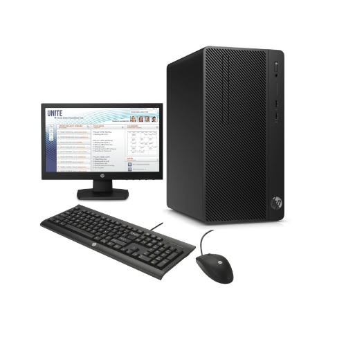 HP 290 G2 Microtower PC, Intel Core i3 8110, 4GB RAM, 1TB, DOS, DVD-WR, USB Keyboard & Mouse 18.5" Monitor - Image 2