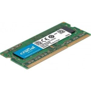 Crucial 4GB Single DDR3/DDR3L 1600 MT/S (PC3-12800) Unbuffered SODIMM 204-Pin Memory - CT51264BF160B